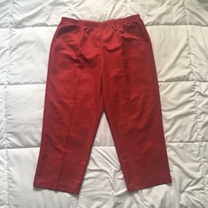 Red Alfred Dunner Pants Size 22W